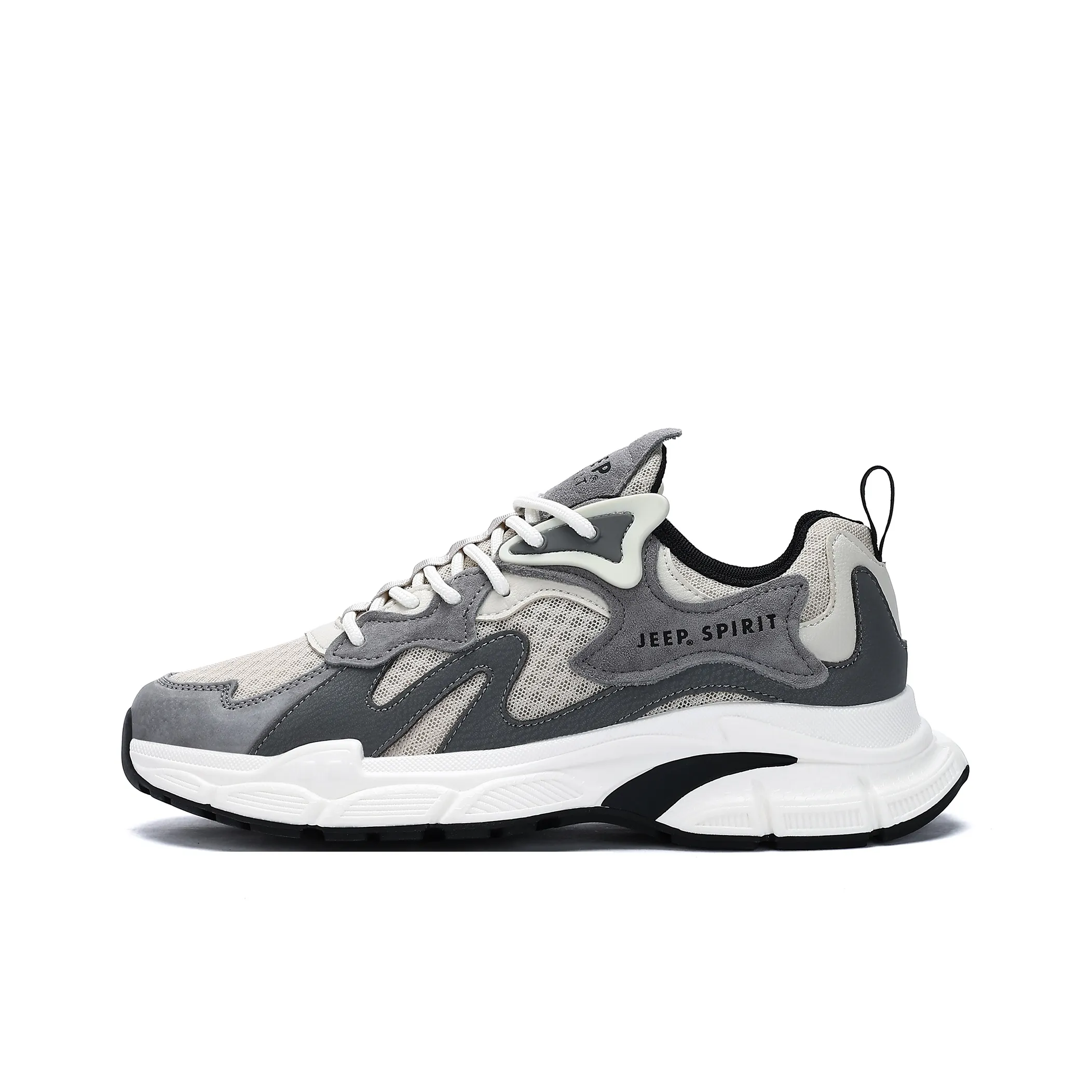 JEEP SPIRIT Дышащий Амортизация Устойчивый к истиранию Легкий Низкий Топ Уличная Обувь Мужская Time Серый
