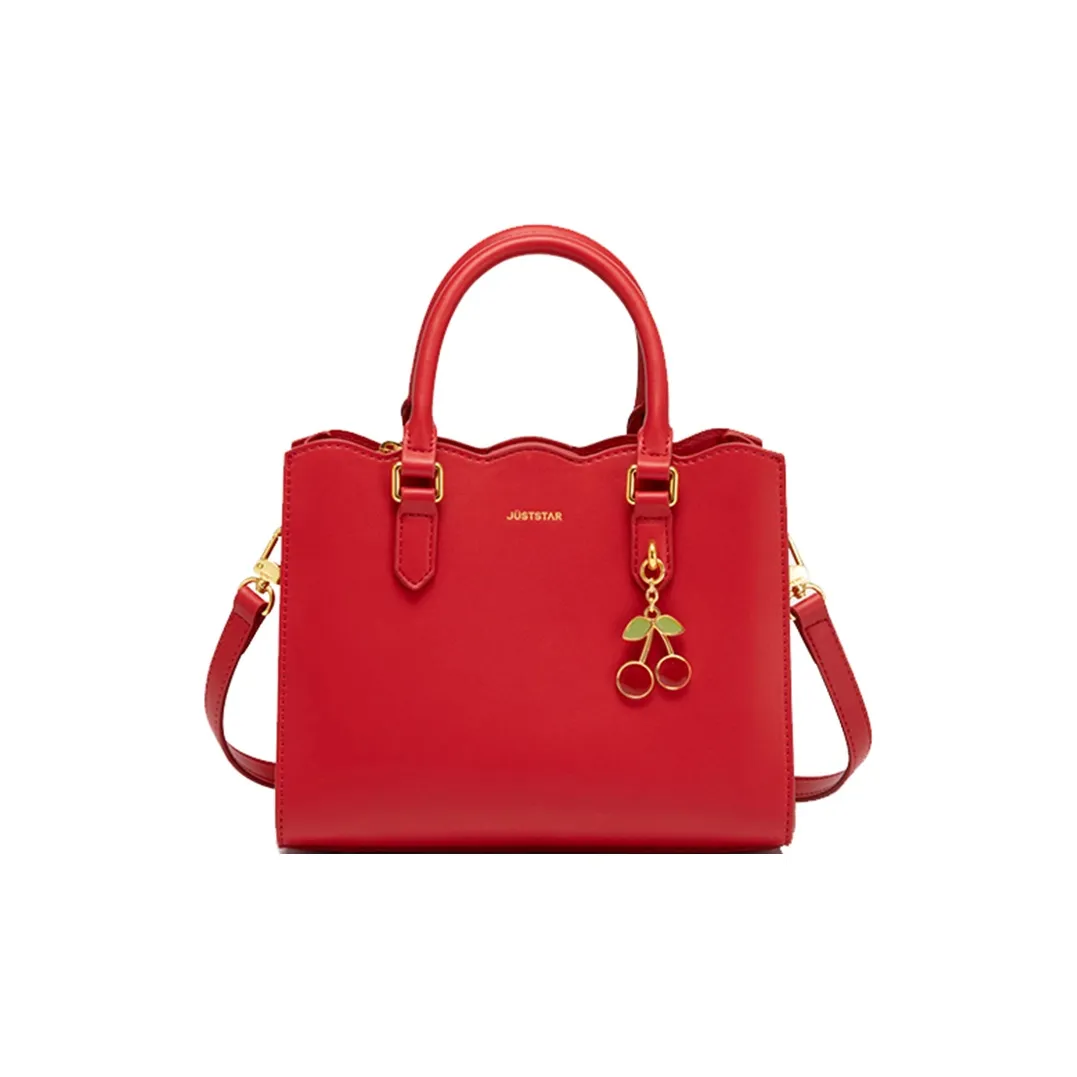 JUST STAR PU Leather Wedding Handbag Shoulder Bag Women's Red