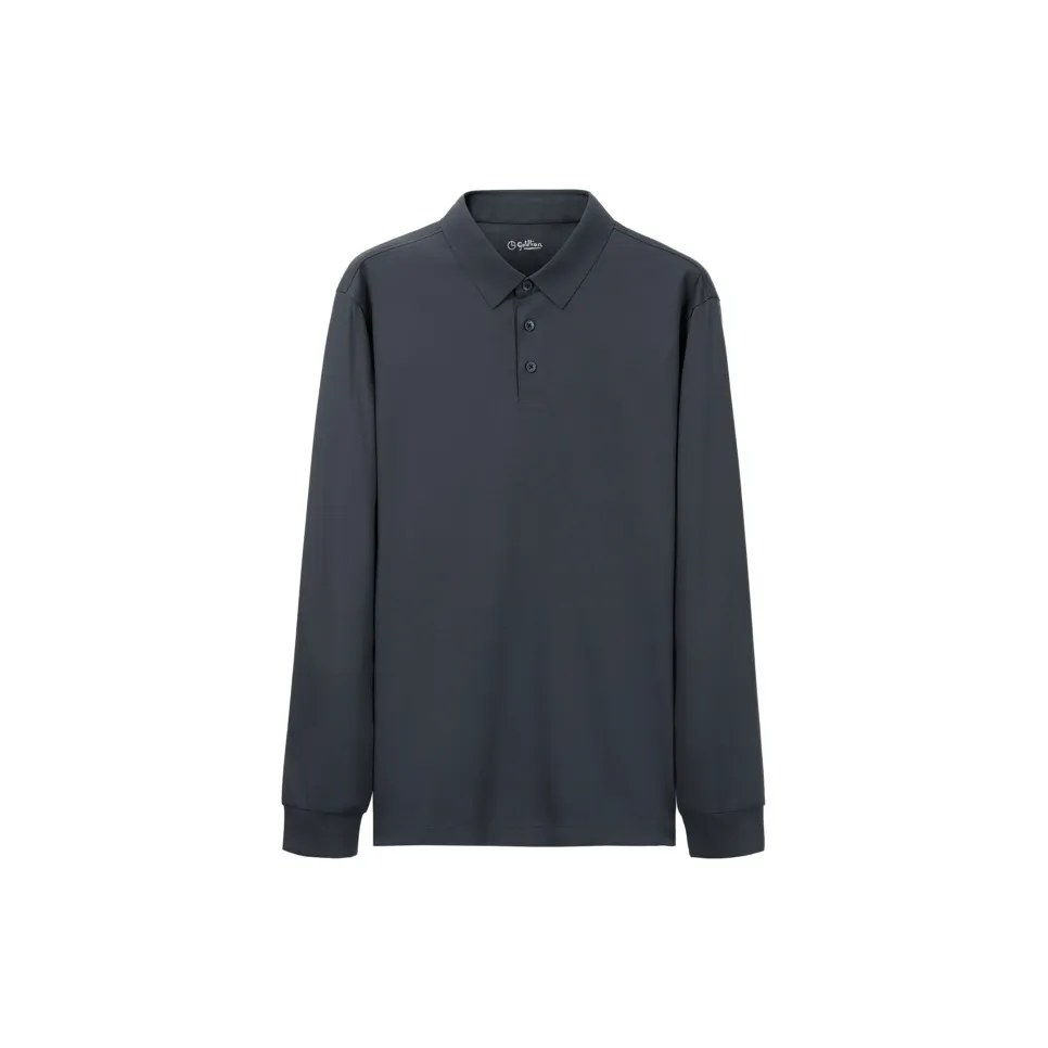 GOLDLION FW24 Polo Shirt For Fall And Winter Men's Dark Gray