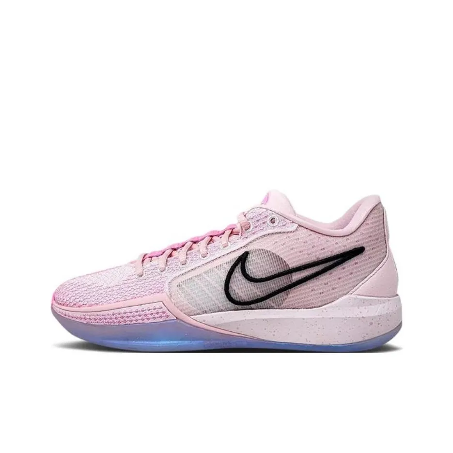 Nike Sabrina 1 Anti Slip Wear Resistant Low Top Basketball Shoes Unisex Pink