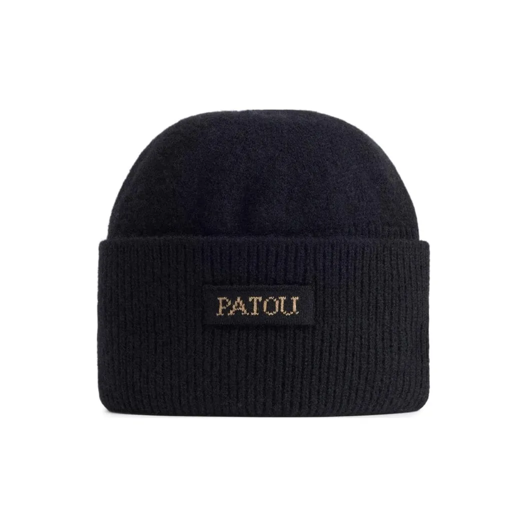 Patou Logo-Patch Turn-Up Brim Beanie