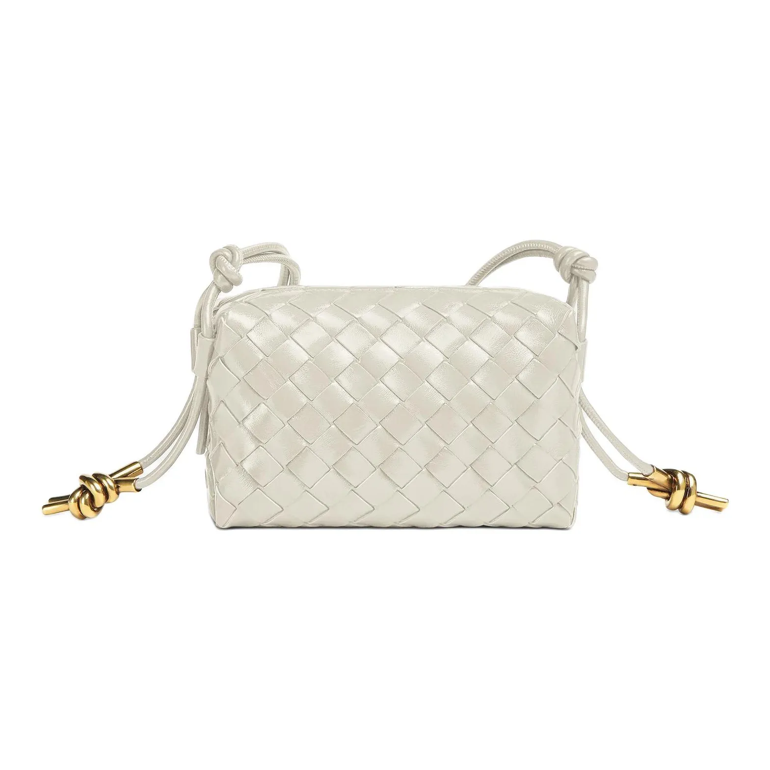 Bottega Veneta LOOP Calfskin Camera Bag Shoulder Bag Crossbody Bag Mini Women's Bone Head Color
