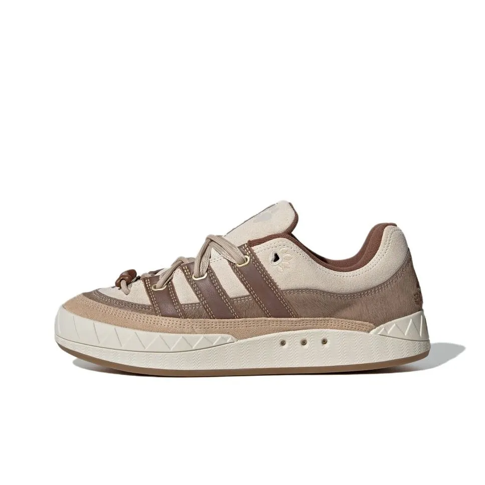 Adidas Originals Adimatic Anti Slip Wear Resistant Low Top Skateboard Shoes Unisex Brown