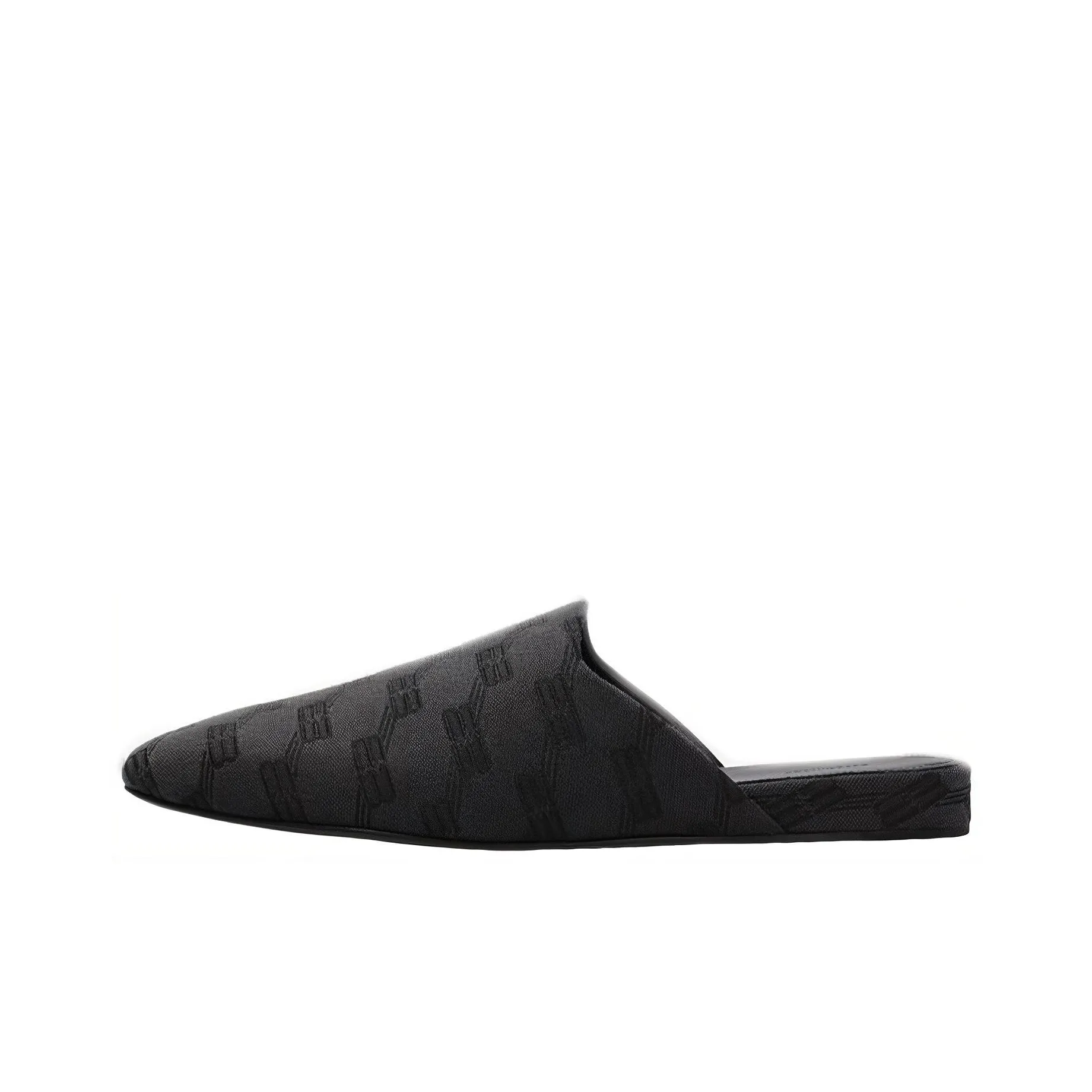 Balenciaga Cosy BB Mule 'All Over Logo - Grey Black'