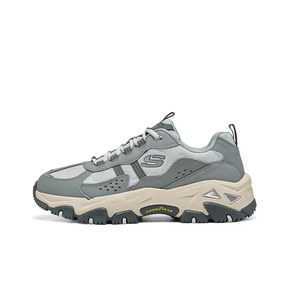 Skechers OUTDOOR MENS Low Top Hiking Shoes Men's Light Gray