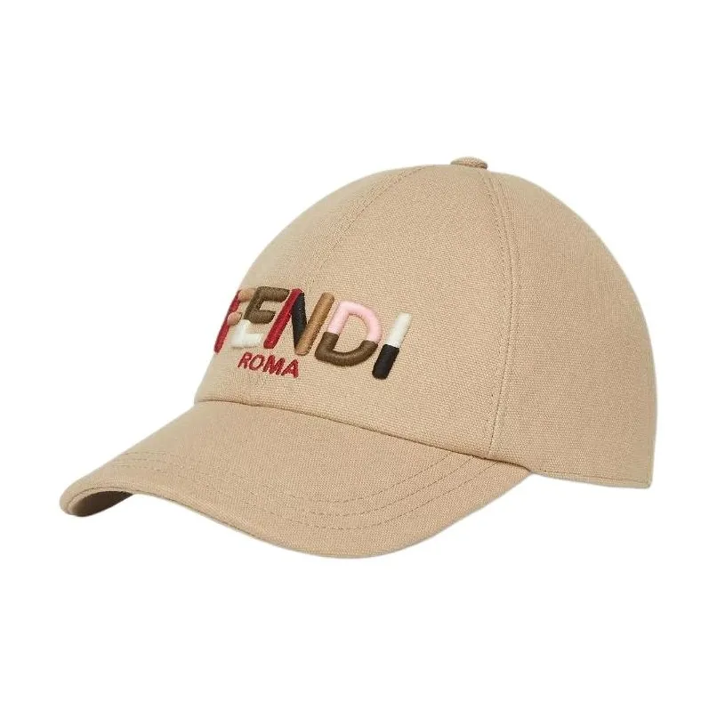 FENDI Хлопок Кепки Женские Бежевый