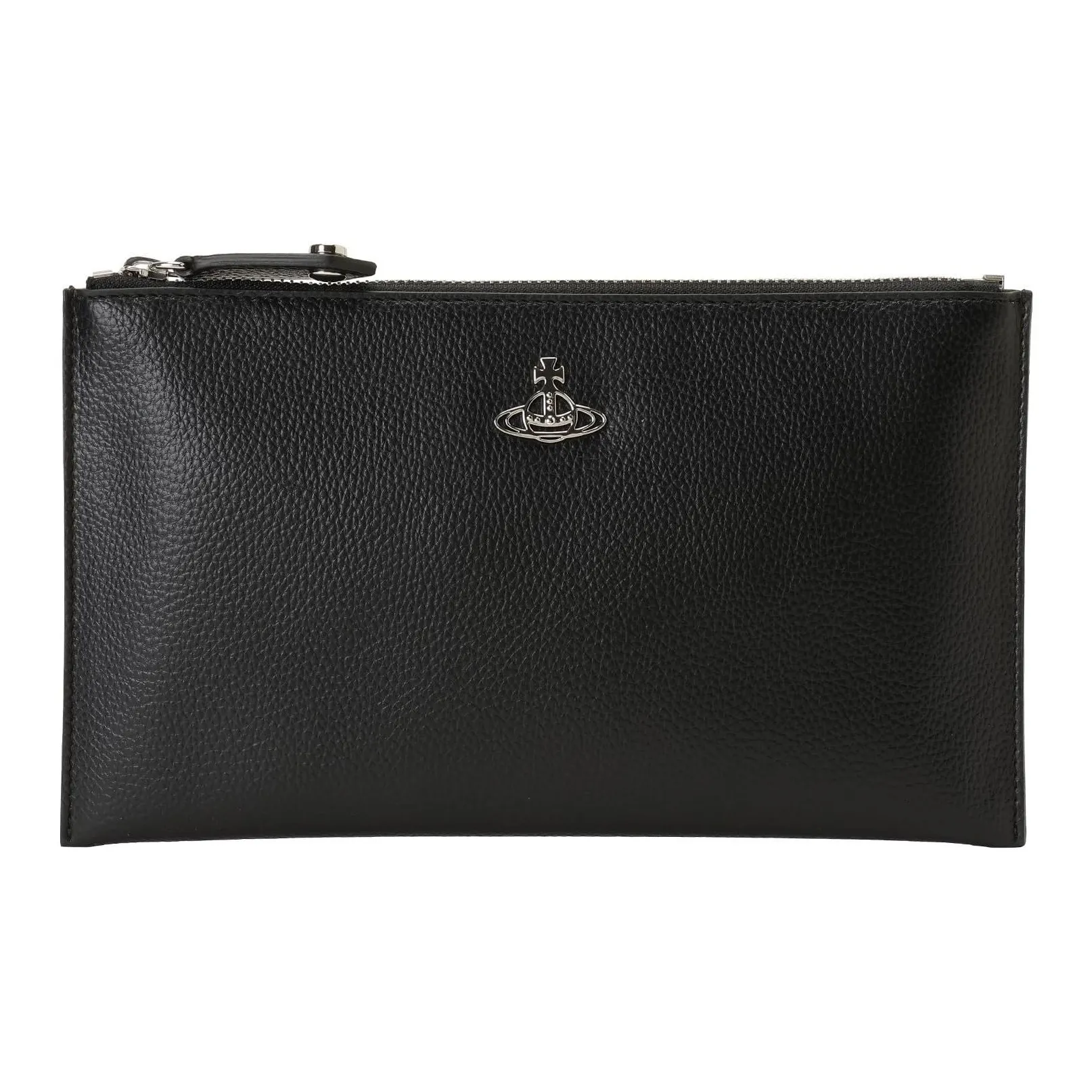 Vivienne Westwood Vegetarian Grain Leather Wallet Women's Black
