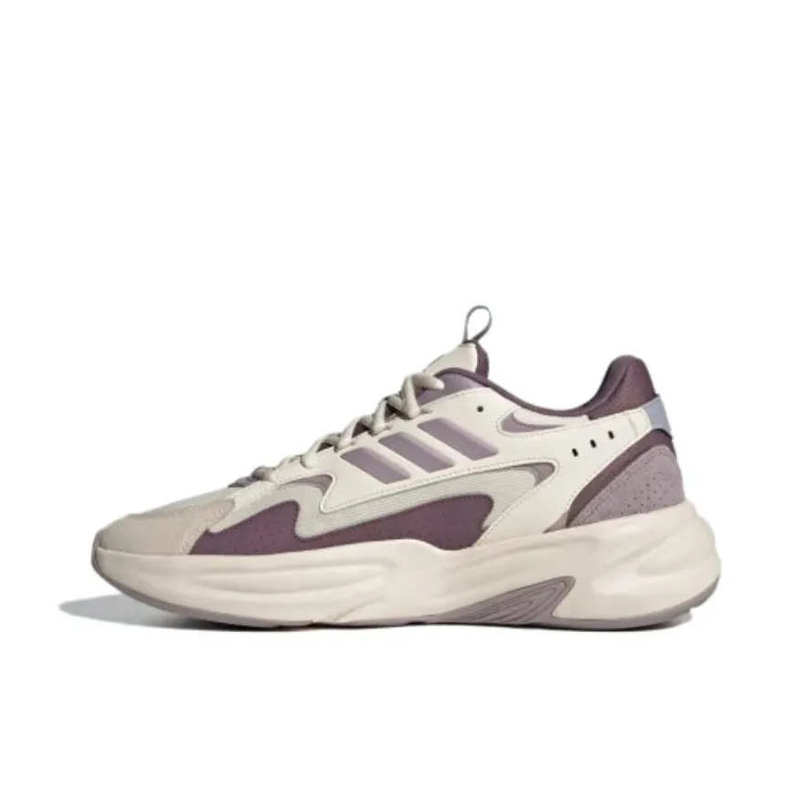 Adidas Ozelle Anti Slip Wear Resistant Low Top Chunky Sneakers Unisex White