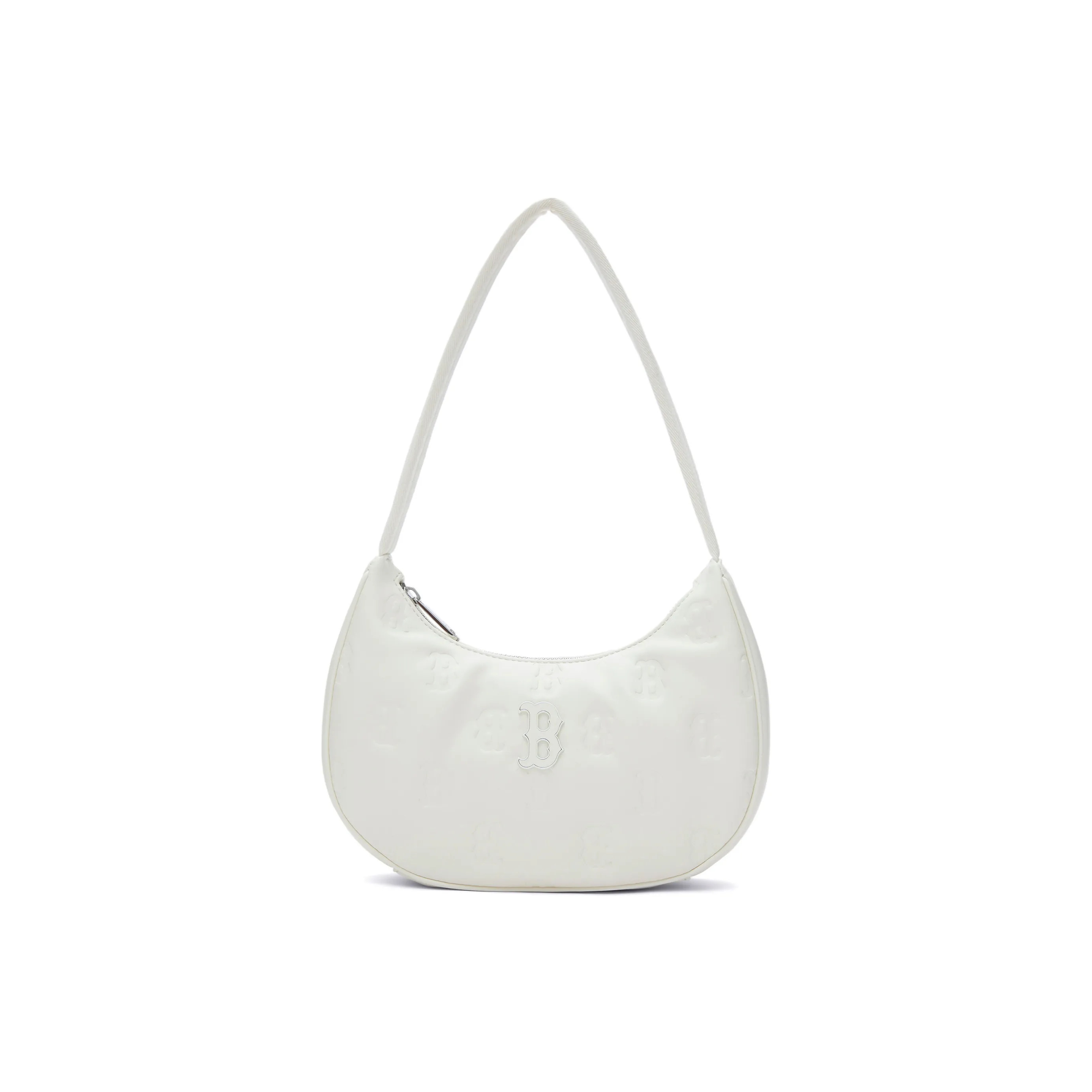 MLB Artificial Leather Shoulder Bag Handbag Shoulder Bag Unisex Dark Cream