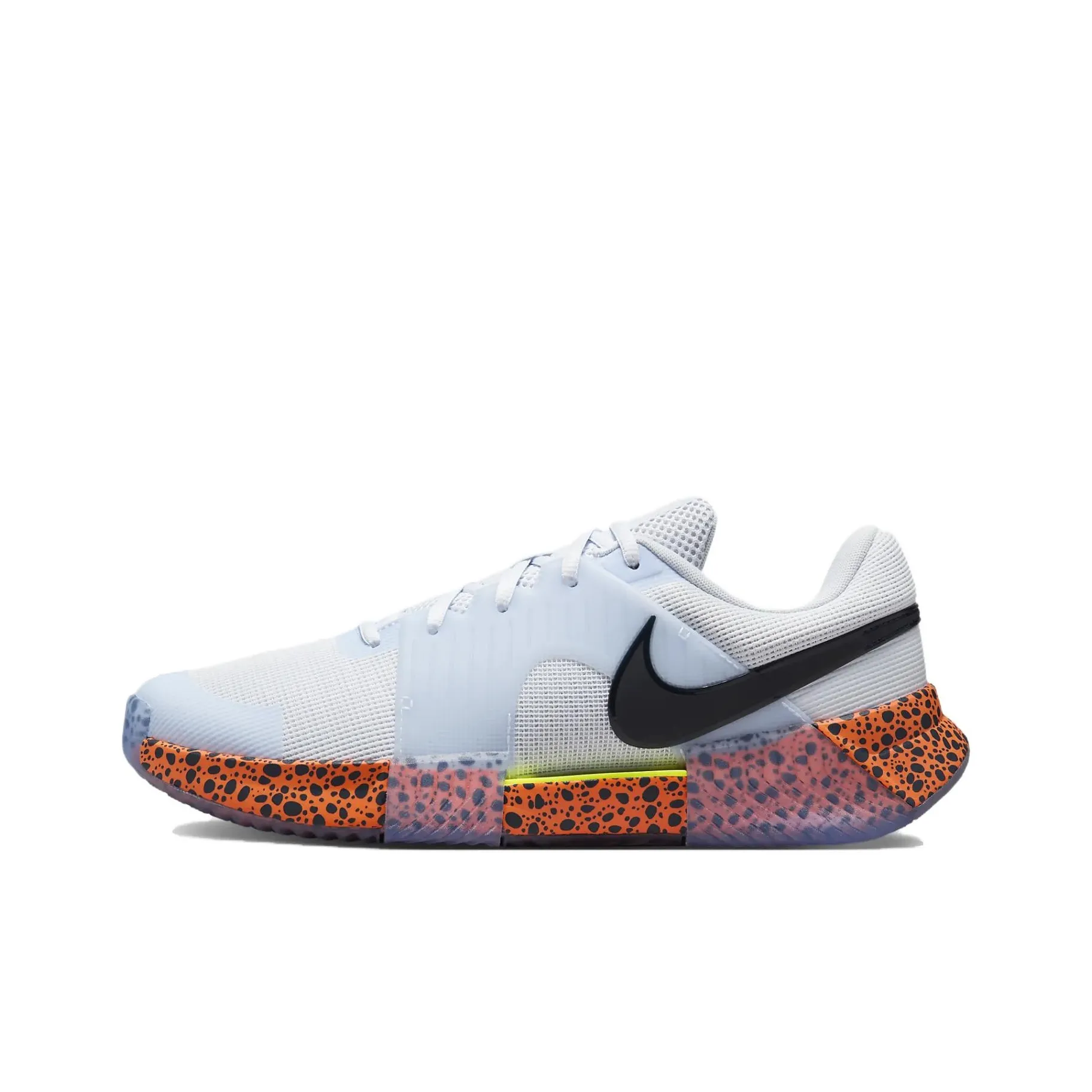 Nike GP Challenge 1 Anti Slip Wear Resistant Low Top Tennis Shoes Men's White Blue Orange