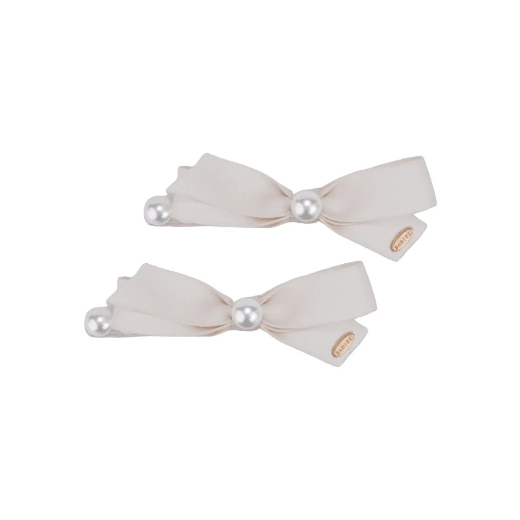 BABYBEI Боковая сторона Заколка для челки Элегантность Премиум Элегантный Бант Аксессуары для волос Женские