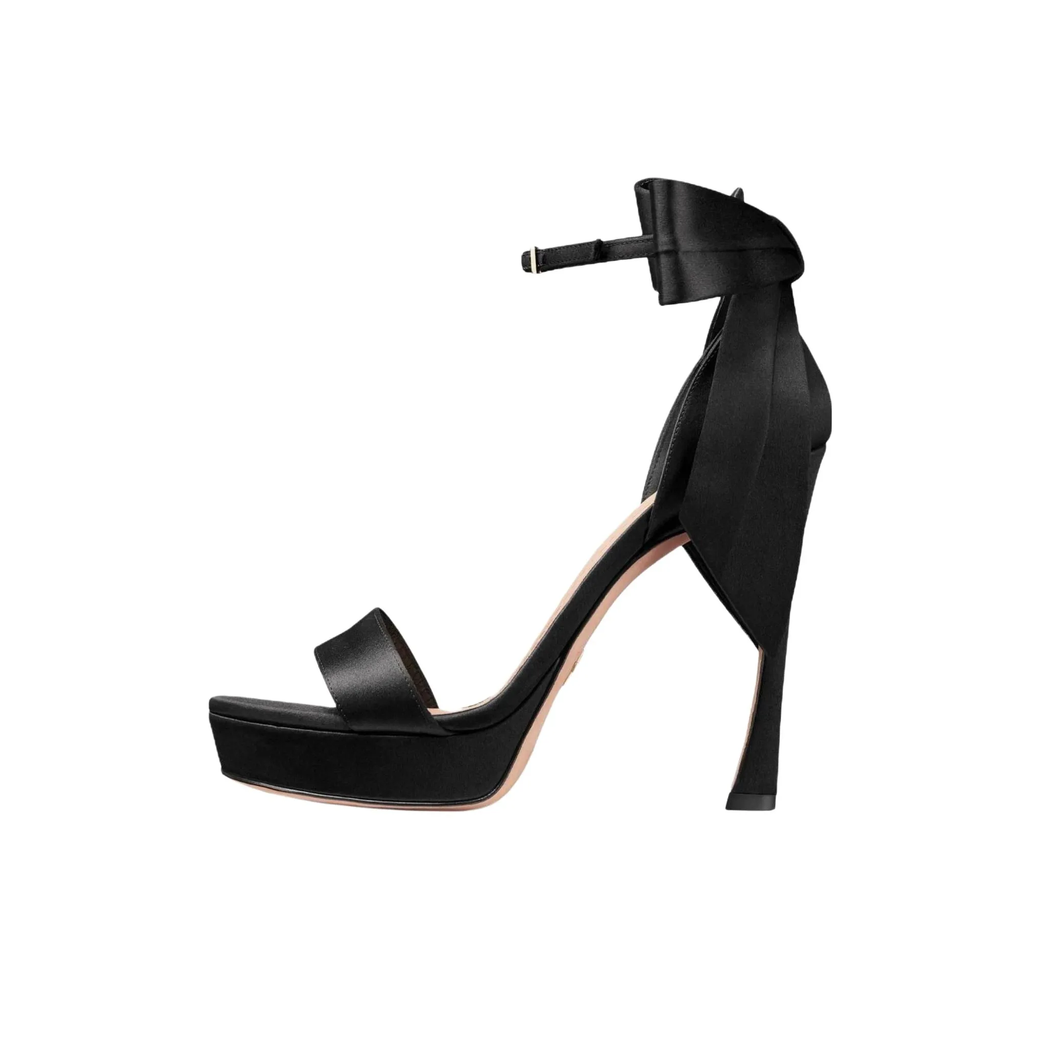 DIOR MLLE One Strap Sandals 12cm Women's Black