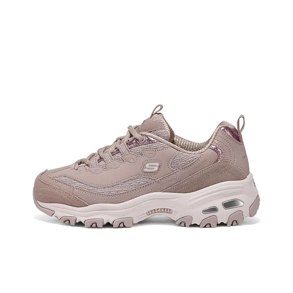 Skechers DLITES Low Top Chunky Sneakers Women's Cameo Brown