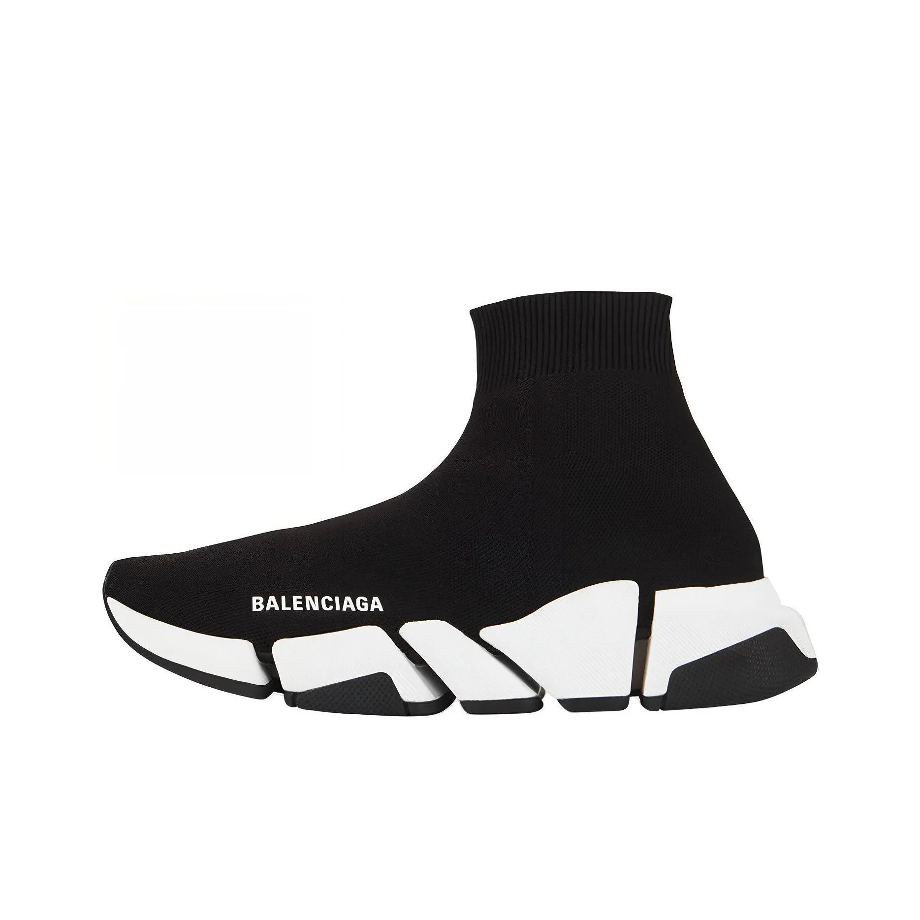 Balenciaga Speed 2 Trainer Knit 'Black White' Women's