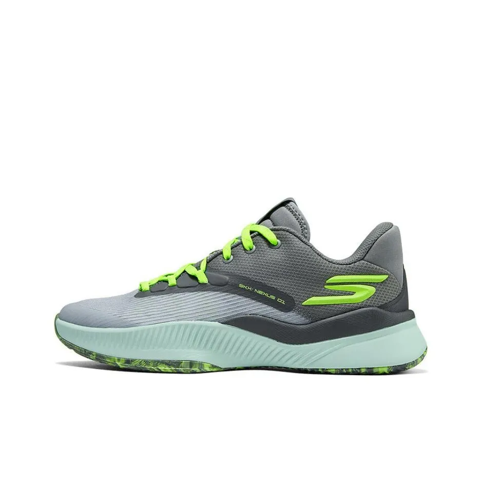 Skechers SKX Low Top Running Shoes Men's Gray Green