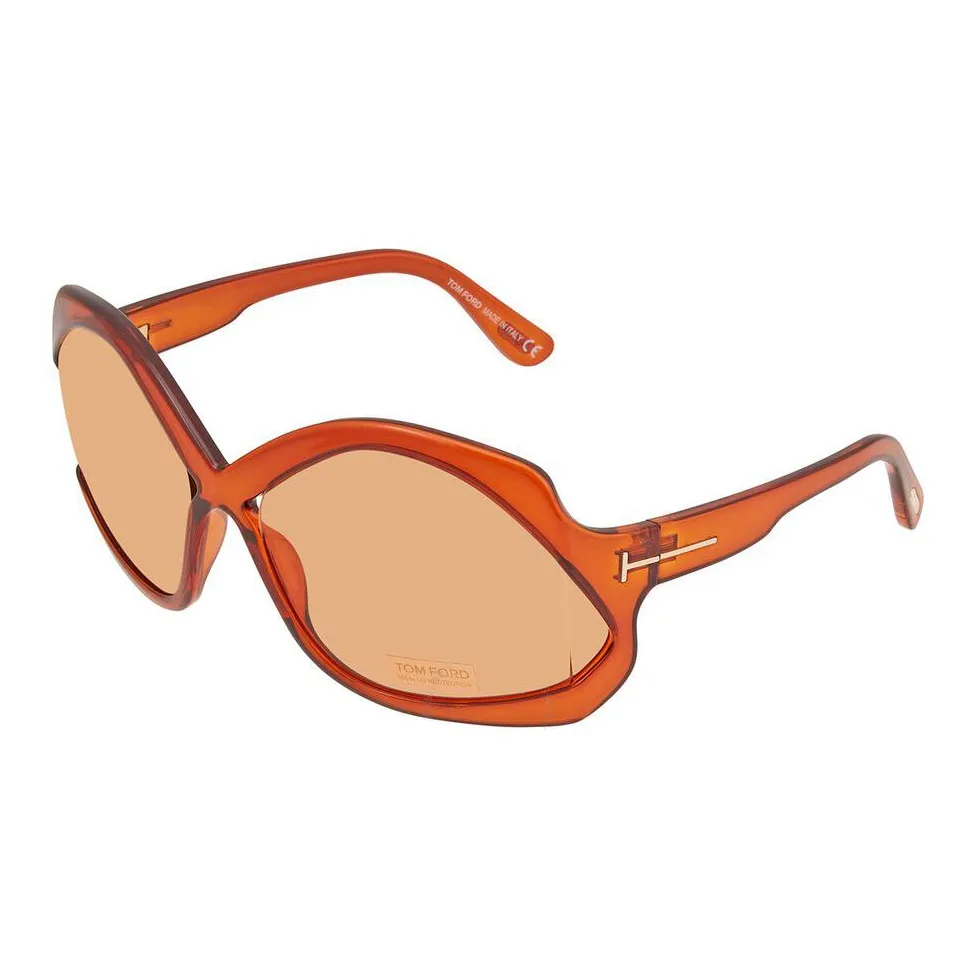 TOM FORD Acetate Irregular Shape Sunglasses Women's Orange