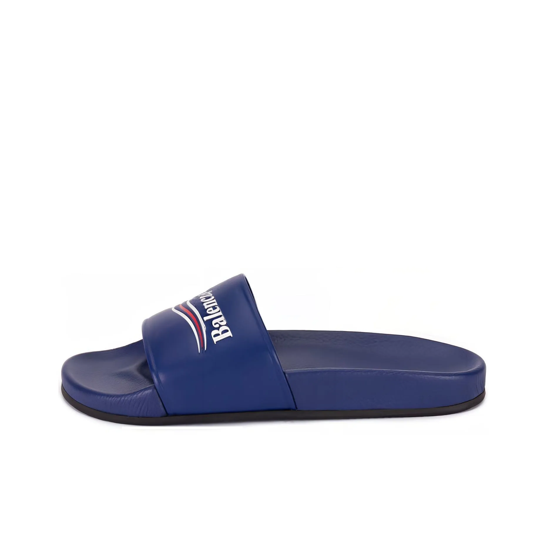 Balenciaga Pool Sandal Political Sandals Blue