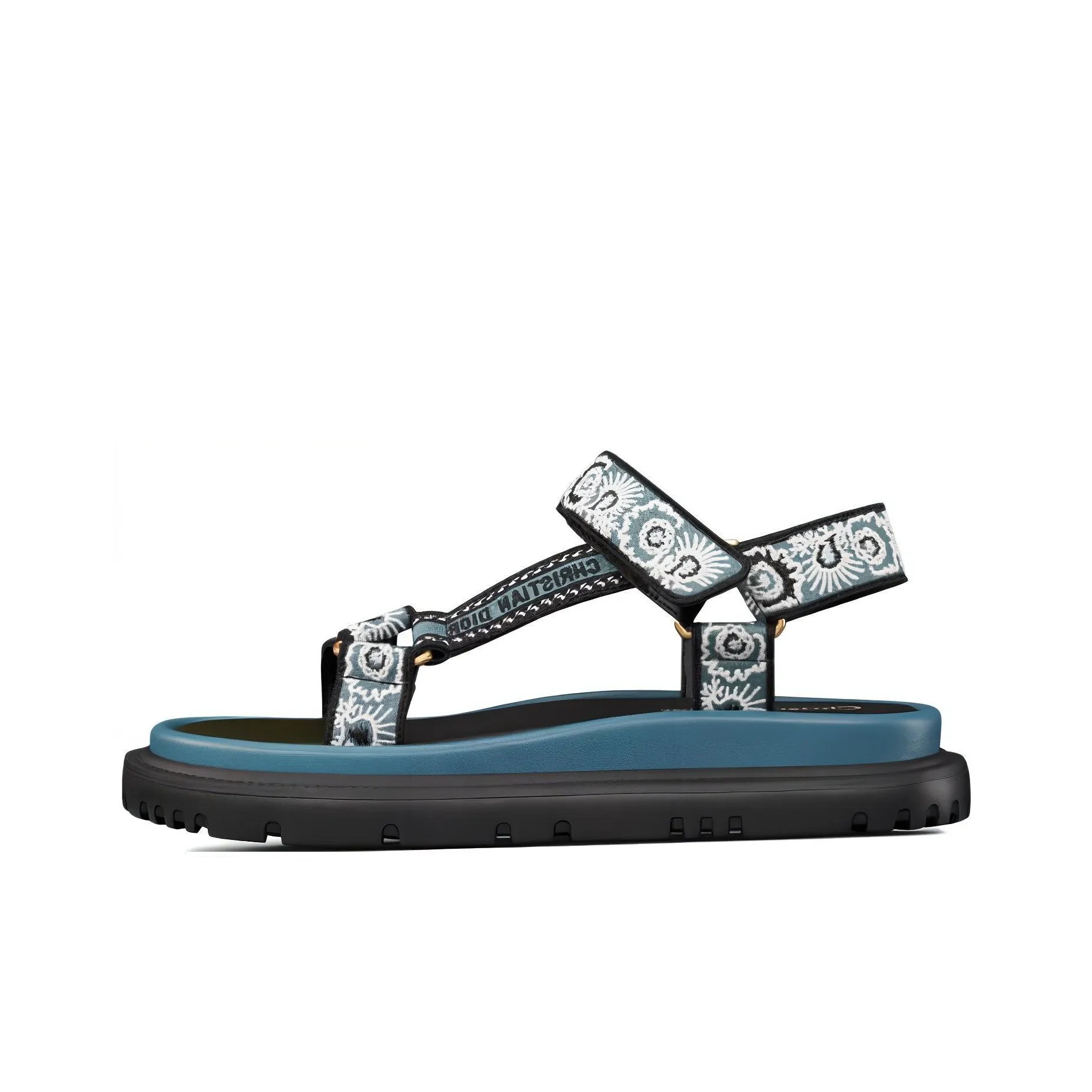 DIOR Dway Beach Sandals Women's Blue