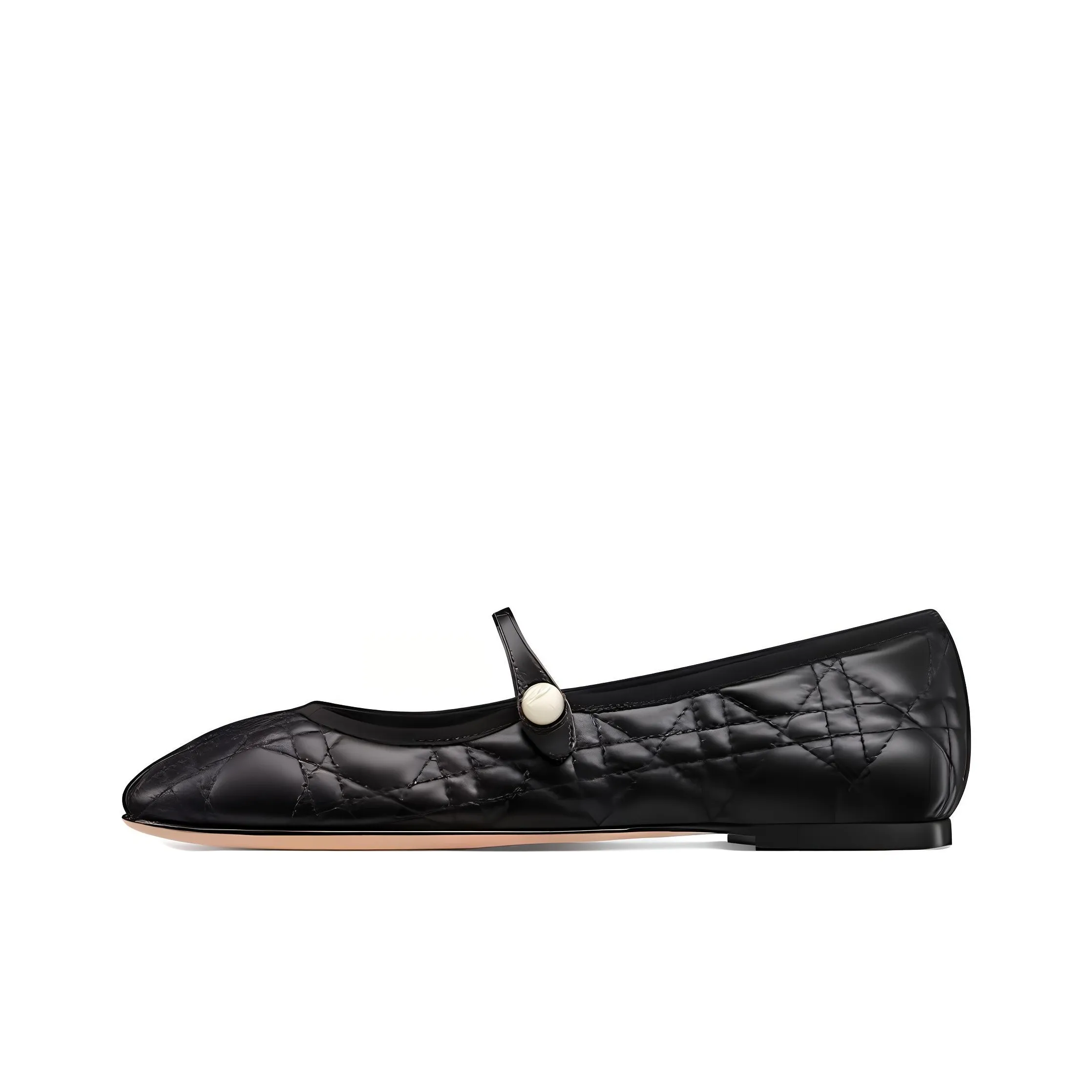 DIOR BALLET FLAT Casual Single Shoes Women's Black