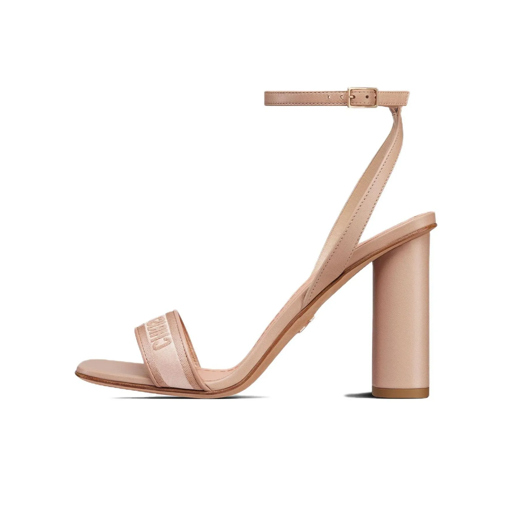 DIOR Dway One Strap Sandals 10cm Women's Pink