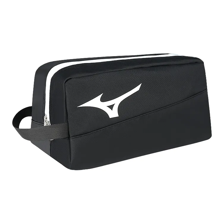 Mizuno Polyester Swim Bag Medium Size Unisex Black White/Black Blue