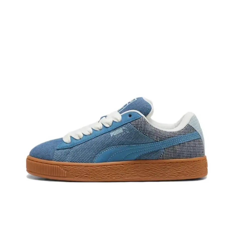 PUMA Suede XL Легкий Низкий Топ Скейтборд Кроссовки Унисекс Синий