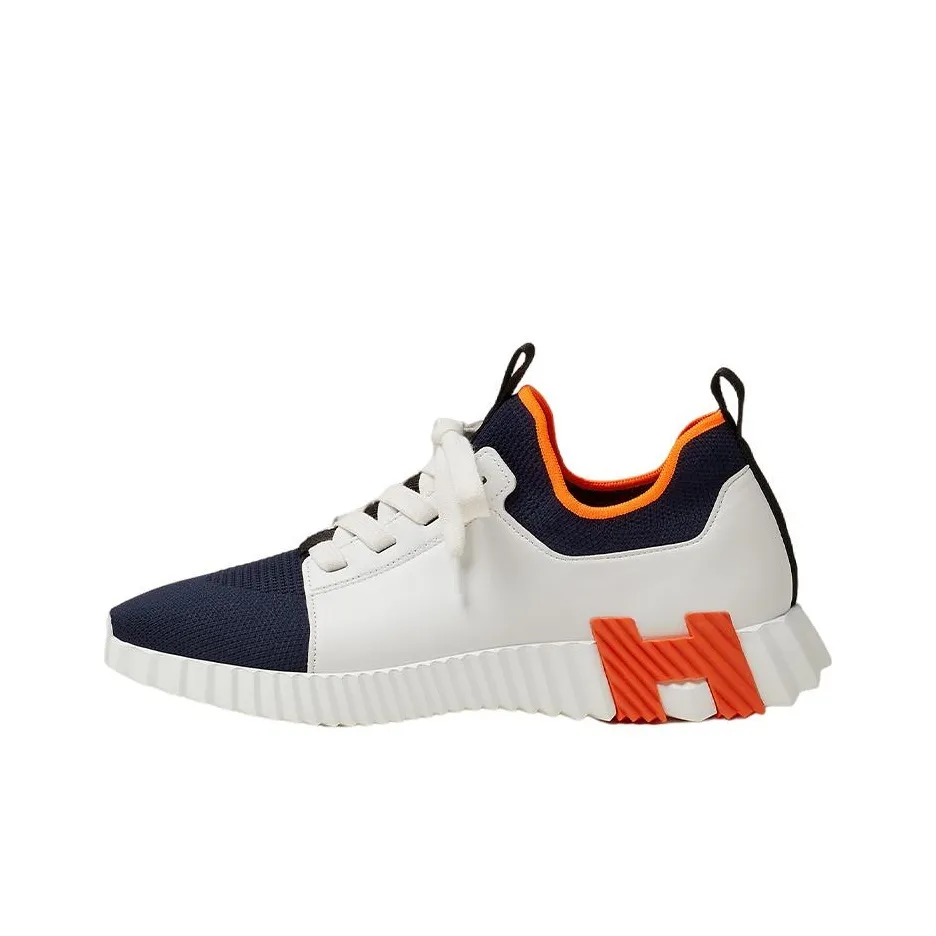 HERMES Casual Shoes Men's Low Top Blue