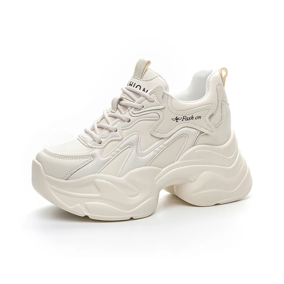 NRDROFFICIAL Slip Resistant Water Resistant Moisture Wicking Low Top Chunky Sneakers Women's