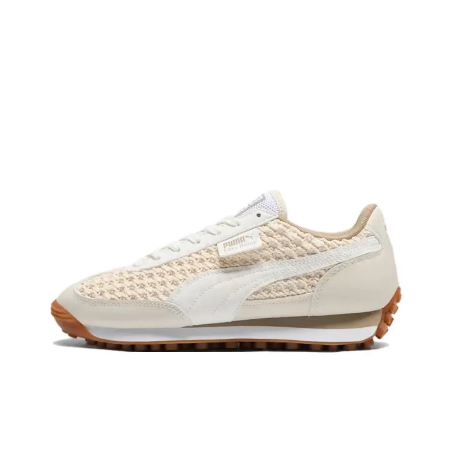 PUMA Easy Rider Anti Slip Wear Resistant Low Top Casual Shoes Women's Ecru