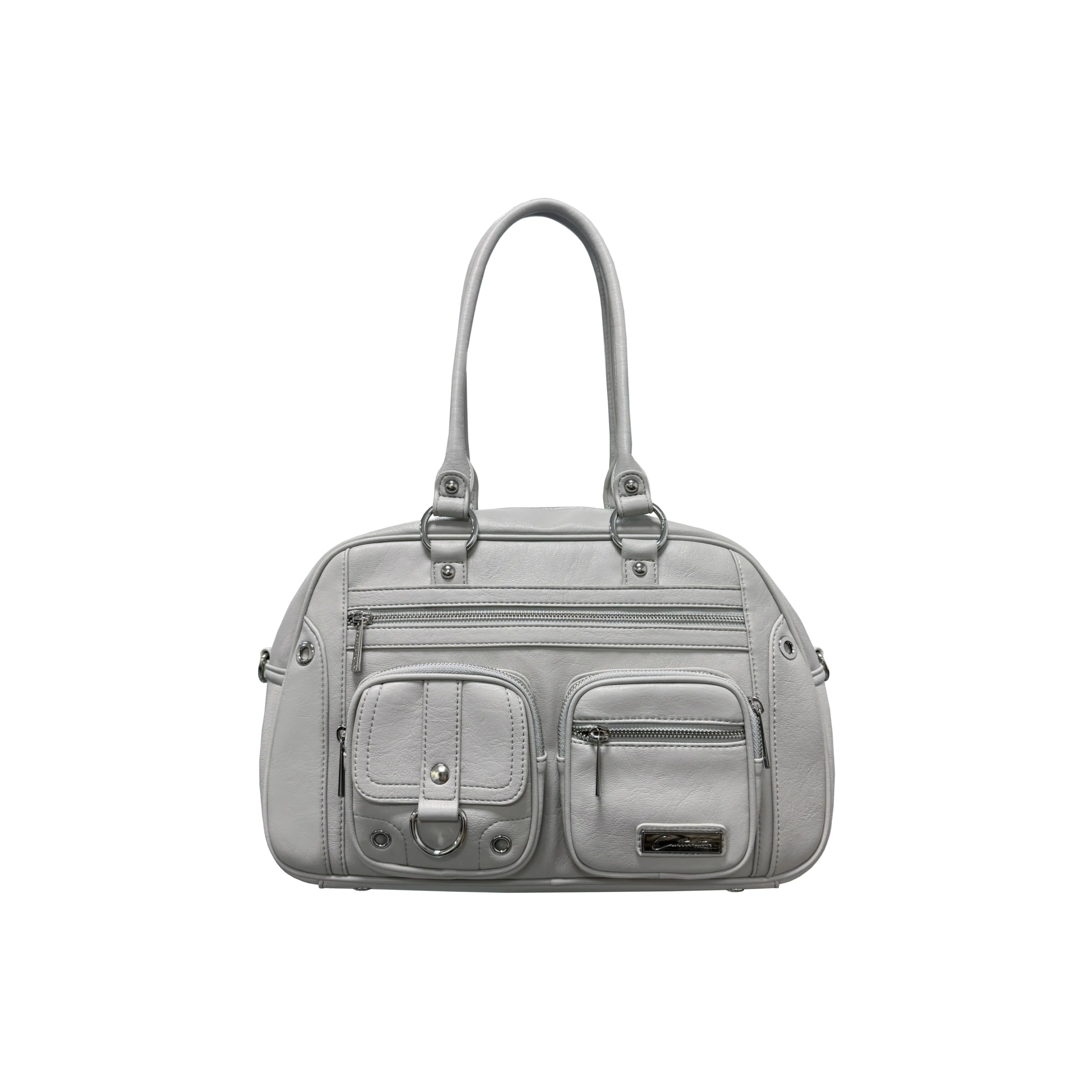 CULTIVATOR ПУ (полиуретан) Портативная сумка через плечо сумка на плечо обычная женская стильный серый черный