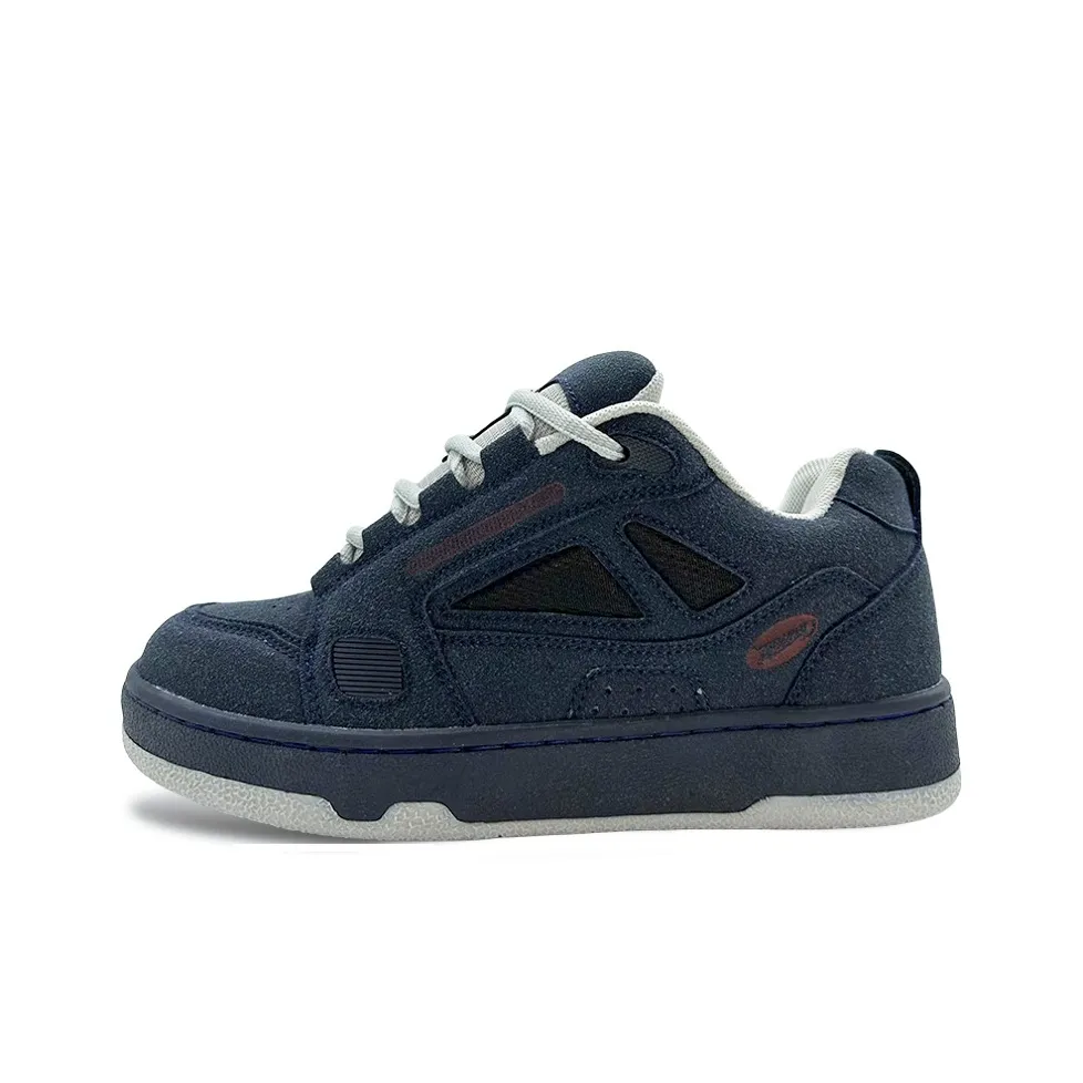 ITGI Slip-resistant Abrasion-resistant Low-top Skateboard Shoes Unisex Dark Blue ITGI Противоскользящие Износостойкие Низкие Кеды для Скейтбординга Унисекс Темно-синий