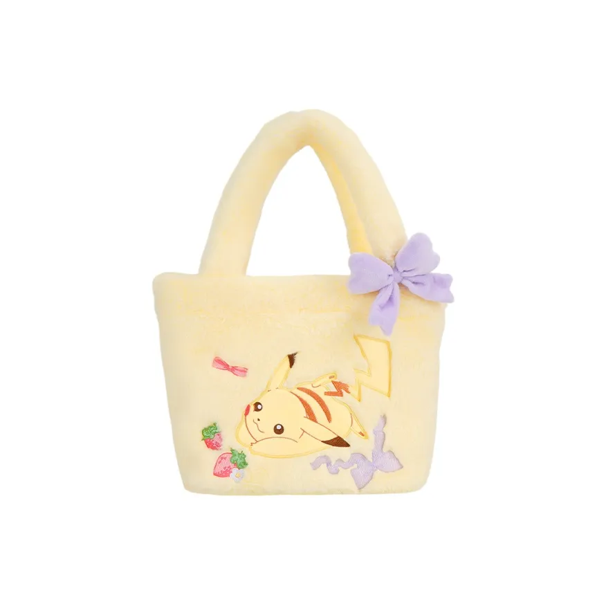 POTDEMIEL X Pokémon Plush Handbag Women's Yellow/Pink