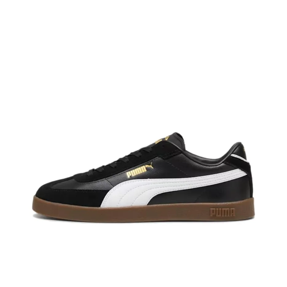 PUMA Club II Era Low Top Skateboard Shoes Unisex Black White