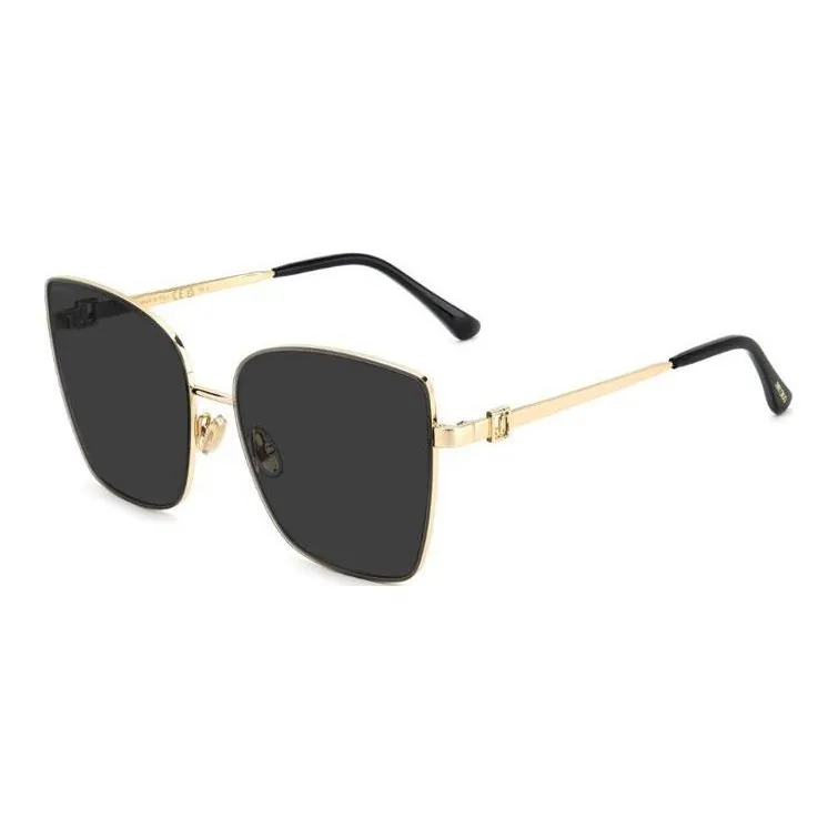 Jimmy Choo В зависимости от официального сайта Нерегулярная форма Солнцезащитные очки Женские Золотой