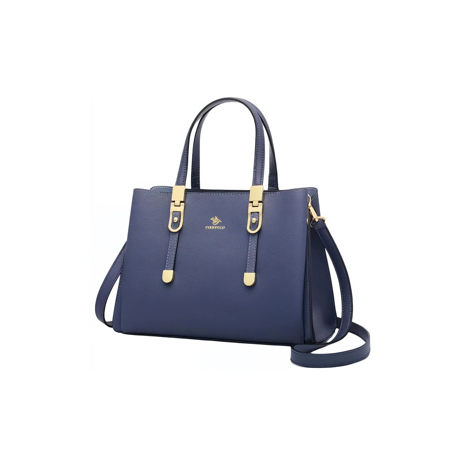 PIERPOLO Cow Leather French Silk Scarf Handbag Shoulder Bag Crossbody Bag Mom Bag Regular Women's Blue/Burgundy/Black
