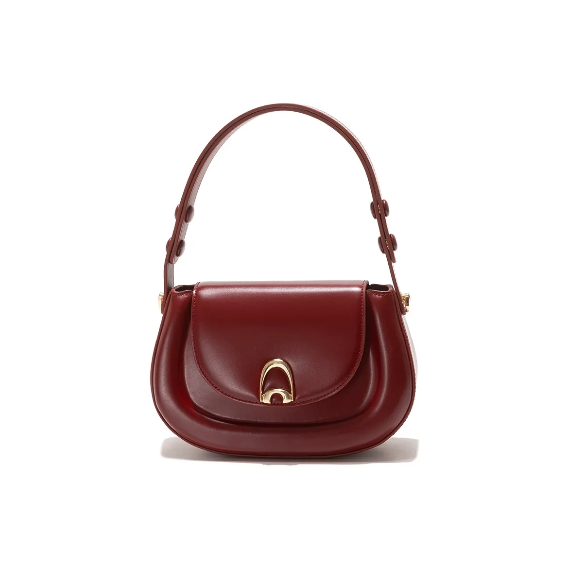 GXFMOD Сумка из натуральной кожи Saddle плечевая сумка среднего размера женская красная