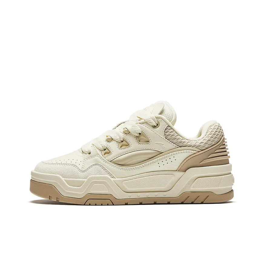 Anta Micro Sugar 2 Anti-Slip Wear-Resistant Low-Top Skateboard Shoes Women's Beige