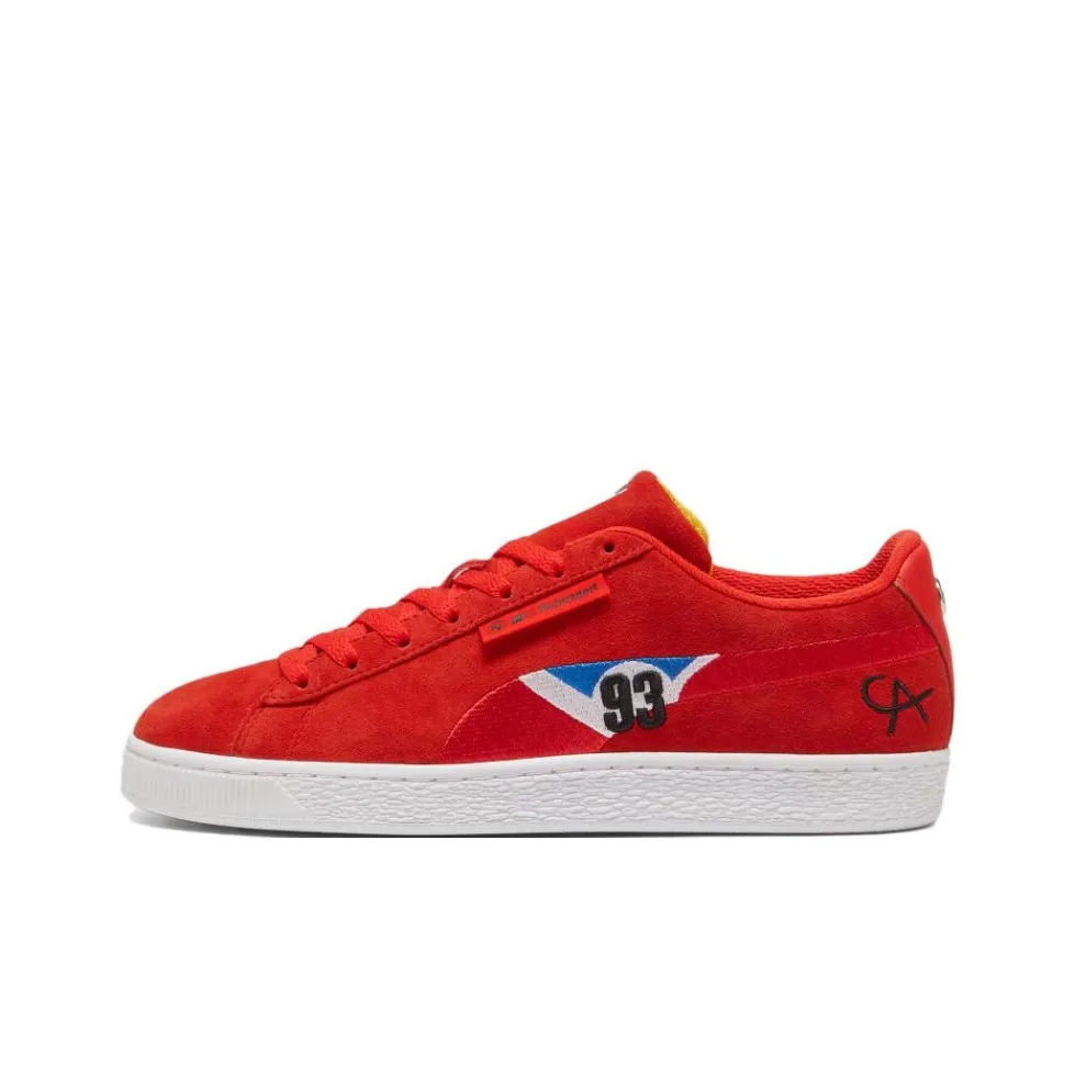 PUMA BMW M Motorsport Low Top Skateboard Shoes Unisex Red Yellow Blue