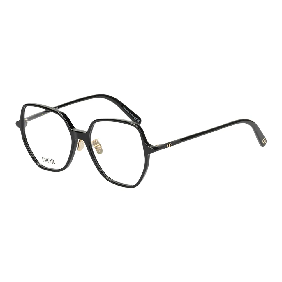 DIOR Ацетат Нерегулярная форма Оправа для очков Унисекс Черный