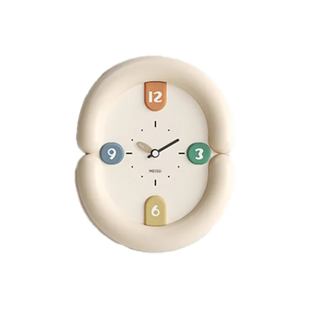 Meishida Sweeping Seconds Movement Унисекс Настенные часы Бежевый