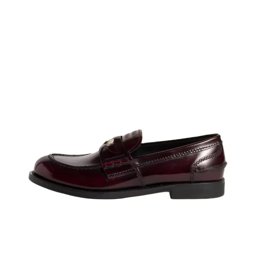 MIU MIU Loafers Women's Burgundy