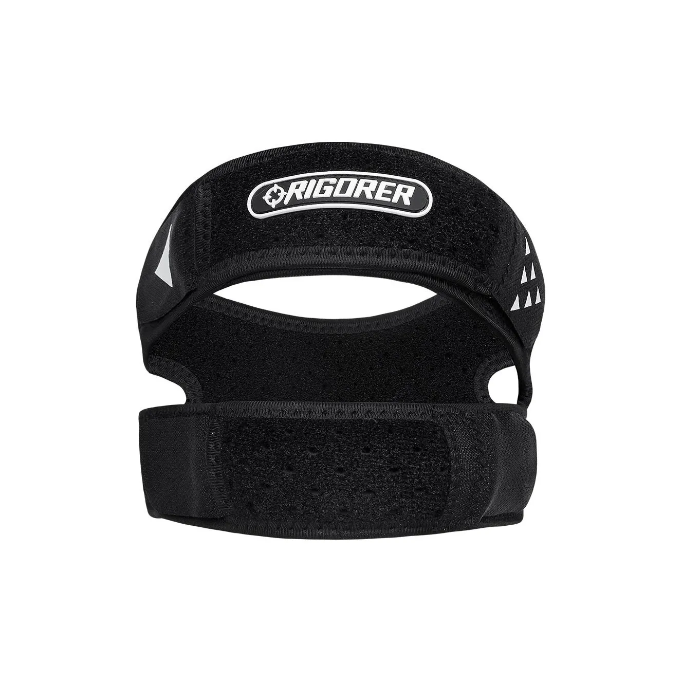 RIGORER Basketball, Fitness Equipment Patella Bands Black Neoprene, Rubber, Polyamide, Polyester Unisex