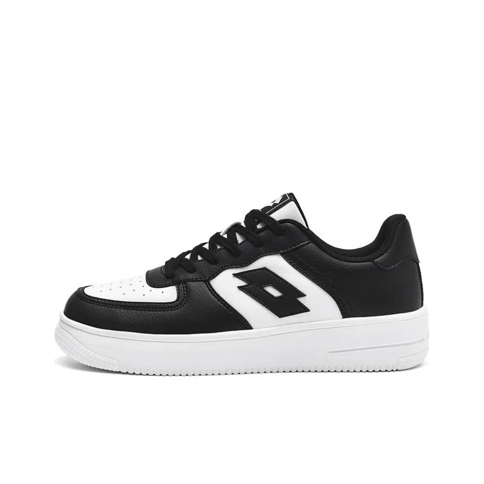 LOTTO Anti Slip Wear Resistant Low Top Skateboard Shoes Men's White Black