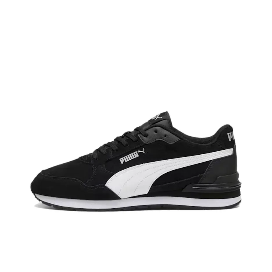PUMA St Runner Low Top Casual Shoes Unisex Black White