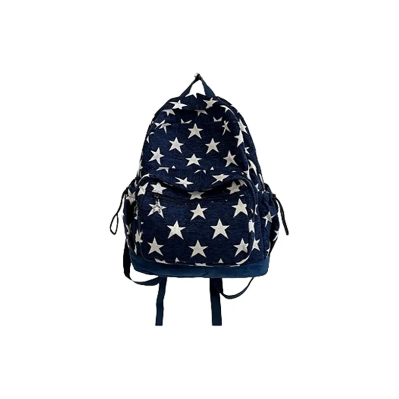 SEVENMOONS Полиэстер Рюкзак Стандартный Унисекс Звезда Красный Звезда Синий Полосы Серый