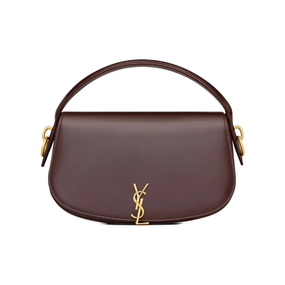 SAINT LAURENT Cow Leather Shoulder Bag, Crossbody Bag, Handbag Women's Grape