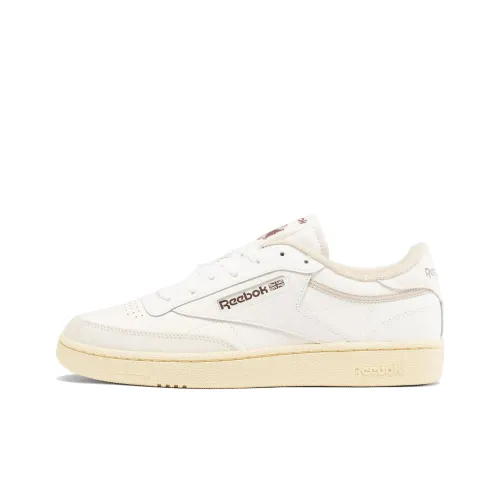 reebok CLUB C 85 Кроссовки для скейтбординга Низкие Топ Экрю Унисекс