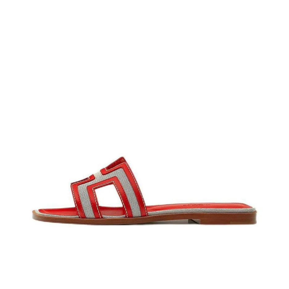 HERMES OranOran Quick Dry Slide Slippers Women's Red