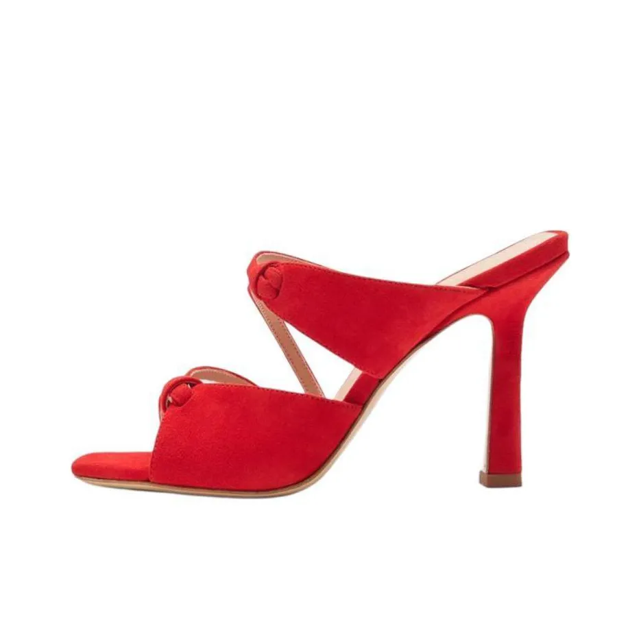 SCAROSSO Slide Slippers Women's Red