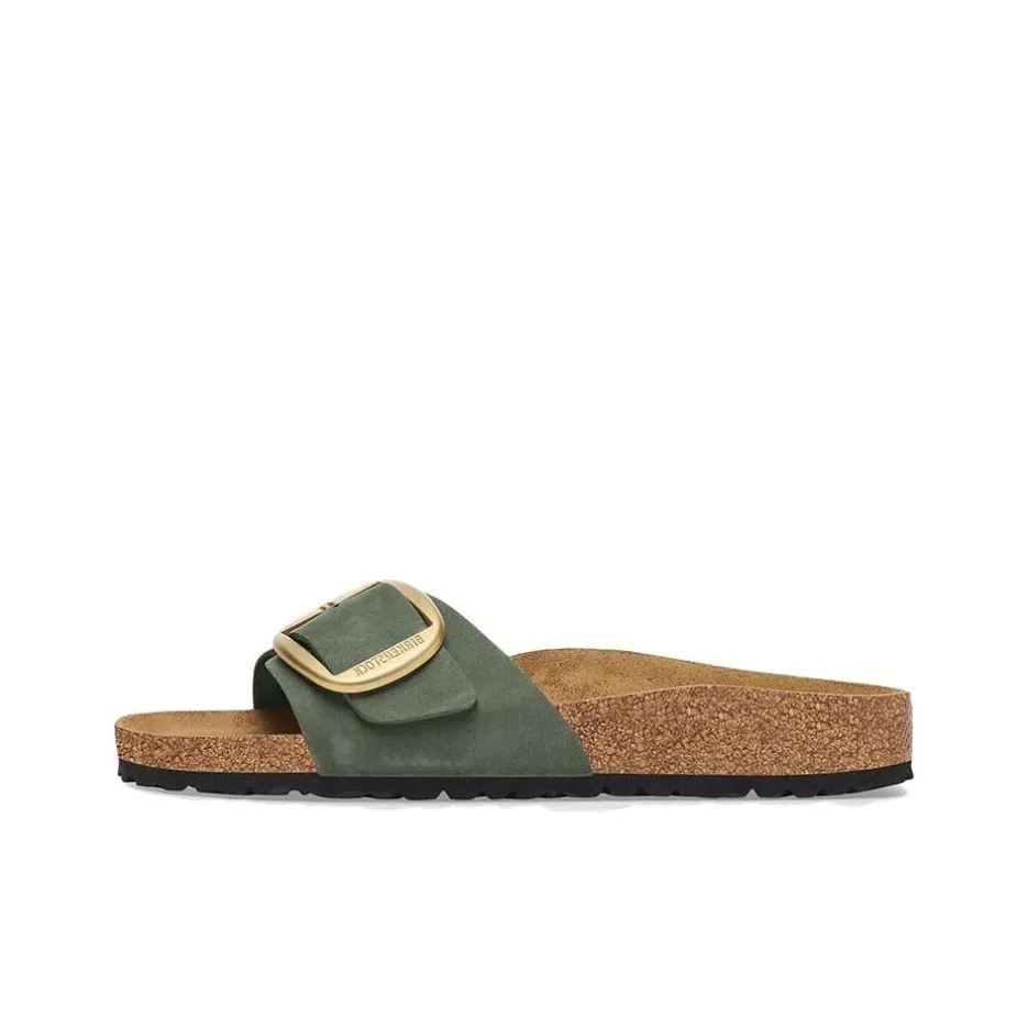 Birkenstock Madrid Big Buckle Series Slide Slippers Women's Green